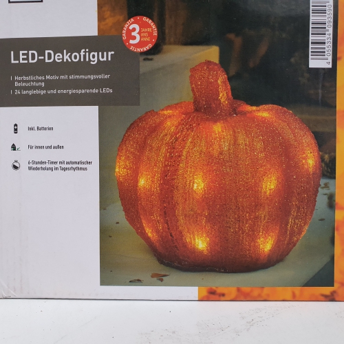 LED-decoratiefiguur herfstmotief met sfeerverlichting oranje