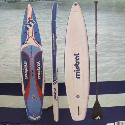 Opblaasbaar surfboard opgeblazen ca. 381 x 76 x 15 cm (Lx B x H)