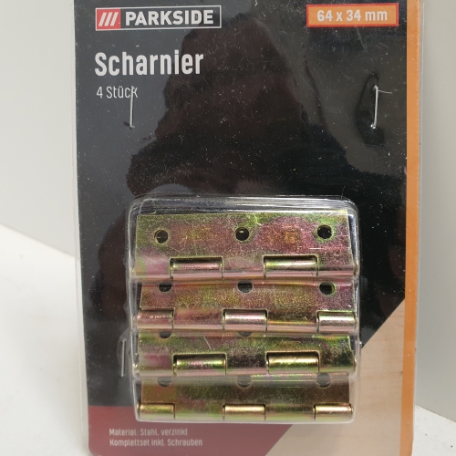 PARKSIDE Scharnier 64 x 34 mm 4 stuks