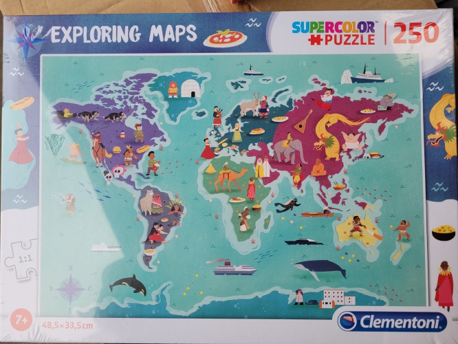 Supercolor exploring maps 250 stukjes