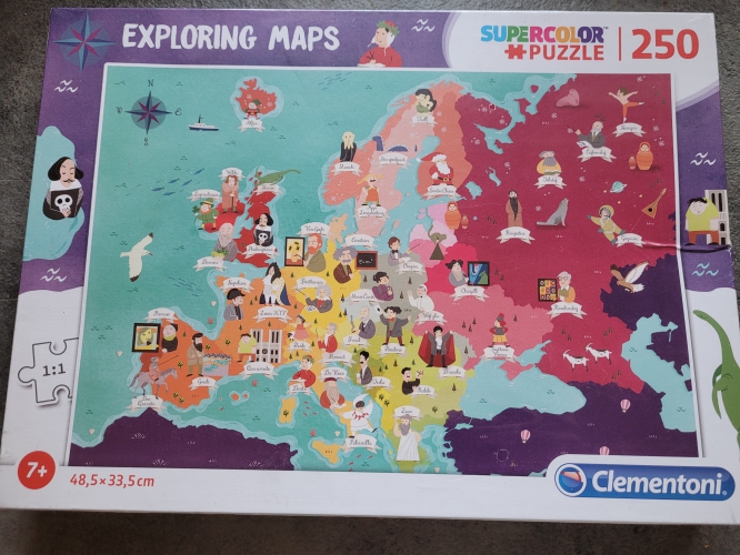 Supercolor puzzel explorer maps